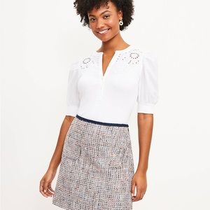 Tweed Pocket Shift Skirt - size 12P - NWT